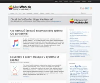 Macweb.sk(Blog) Screenshot