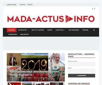 Mada-Actus.info(Magazine d'actualit) Screenshot