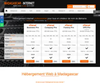 Madagascar-Internet.com(Hébergement web professionnel) Screenshot