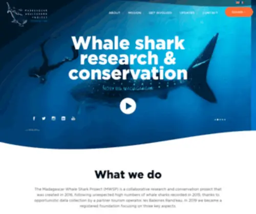 Madagascarwhalesharks.org(The Madagascar Whale Shark Project (MWSP)) Screenshot