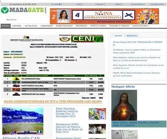 Madagate.org(Madagate premier média Internet pour la presse de Madagascar) Screenshot