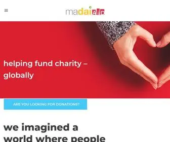 Madaiaid.org(Helping fund charity) Screenshot