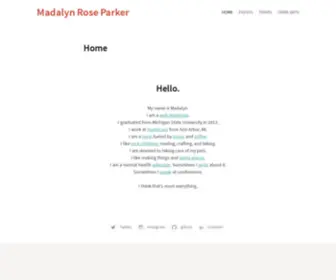 Madalynparker.com(Madalyn Rose Parker) Screenshot
