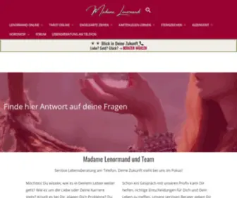 Madame-Lenormand.de(Deine Zukunft im Fokus) Screenshot