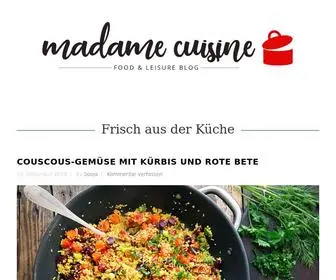 Madamecuisine.de((Foodblog)) Screenshot