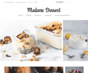 Madamedessert.de(Der Dessert Blog für Naschkatzen und Schleckermäuler) Screenshot