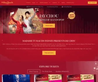 Madametussauds.com.au(Celebrity Wax Figures) Screenshot