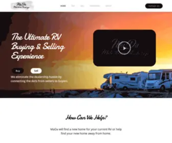 Madamotorhomes.com(The Ultimate RV Buying & Selling Experience) Screenshot