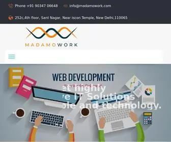 Madamowork.com(A Web Development Company) Screenshot