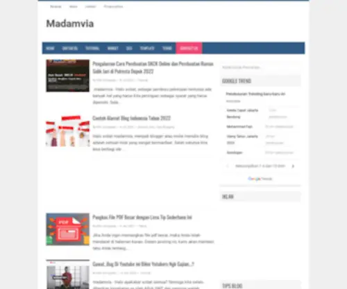 Madamvia.web.id(Cara Membuat Blog) Screenshot