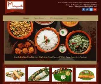 Madappallithaligai.com(Homemade food Door Delivery) Screenshot