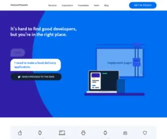 Madappgang.com(Mobile app development company in Australia) Screenshot
