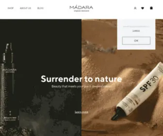 Madara-Cosmetics.com(MÁDARA) Screenshot