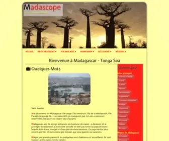 Madascope.com(Lémurien) Screenshot