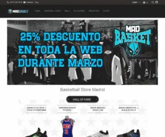 Madbasket.com(Tienda Baloncesto Madrid) Screenshot