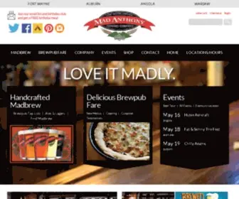 Madbrew.com(Mad Anthony Brewing Company) Screenshot