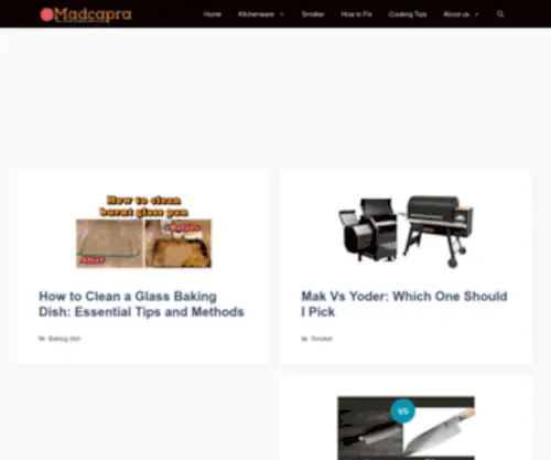 Madcapra.com(The Complete Guide for Kitchenware) Screenshot