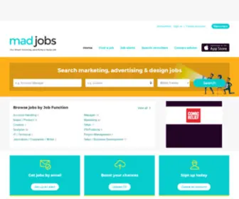 Mad.co.uk(Marketing, Advertising & Design Jobs) Screenshot