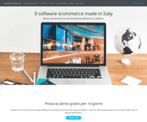 Madcommerce.com(Madcommerce è il software ecommerce dedicato alla vendita online in tutti i canali) Screenshot