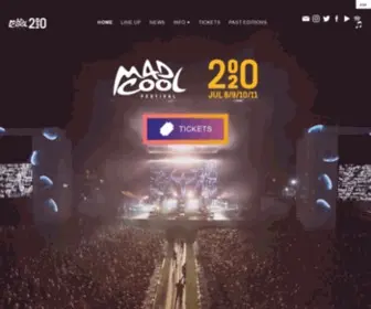 Madcoolfestival.es(Mad Cool Festival) Screenshot