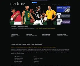 Madcore.com(Design Your Custom T) Screenshot
