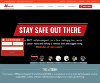 Madd.org(Home) Screenshot