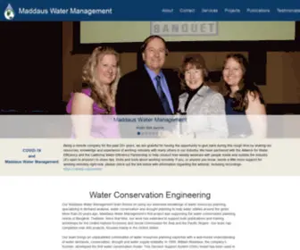 Maddauswater.com(Maddaus Water Management) Screenshot