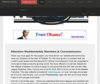 Maddendaddy.com(Madden) Screenshot