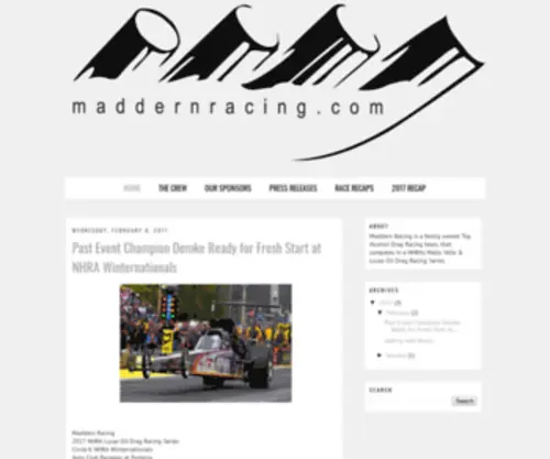 Maddernracing.com(Maddern Racing) Screenshot