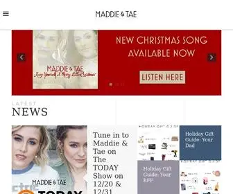 Maddieandtae.com(Maddie & Tae) Screenshot