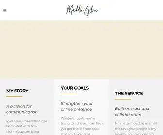 Maddielydon.com(Maddie Lydon Home) Screenshot