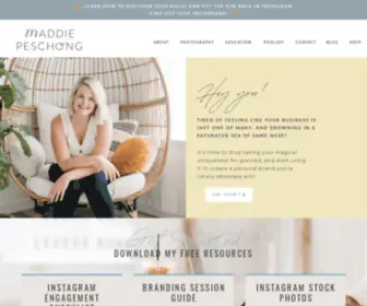 Maddiepeschong.com(Branding Photographer in Sioux Falls) Screenshot