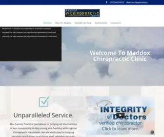 Maddoxchiropracticclinic.com(Maddox Chiropractic Clinic) Screenshot