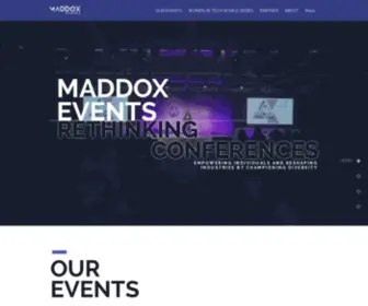 Maddoxevents.com(Maddox Events) Screenshot