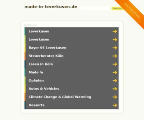 Made-IN-Leverkusen.de(Made IN Leverkusen) Screenshot