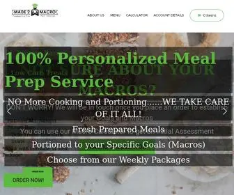 Made2Macro.com(Meal Prep Tampa) Screenshot