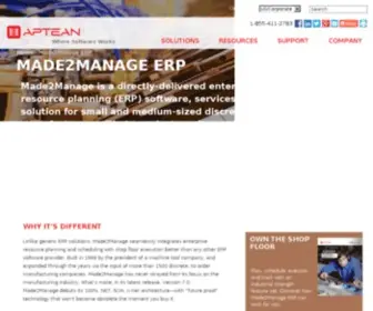 Made2Manage.com(Made2Manage) Screenshot