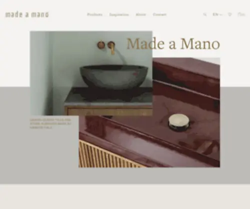 Madeamano.dk(Made a Mano) Screenshot