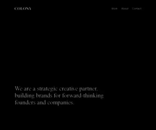 Madebycolony.com(Los Angeles Branding & Design Company) Screenshot