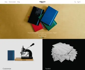 Madebyendless.com(Fine Notebooks & Stationery) Screenshot