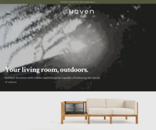 Madebyhaven.com(Outdoor Furniture) Screenshot