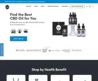 Madebyhemp.com(Buy CBD Hemp Oil Products Online) Screenshot