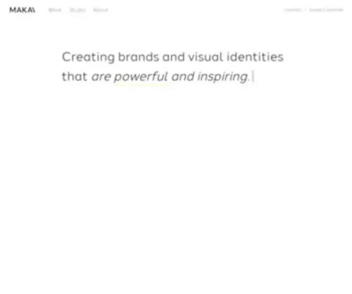 Madebymakai.com(Creating brands and visual identities) Screenshot