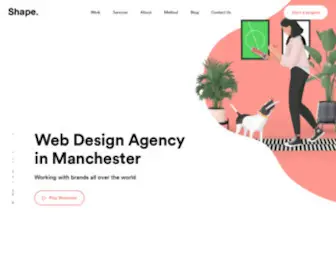 Madebyshape.co.uk(Web Design Manchester) Screenshot