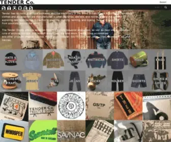 Madebytender.com(The Tender Stores sells selvage denim jeans) Screenshot