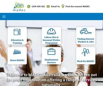 Madec.edu.au(MADEC Australia) Screenshot
