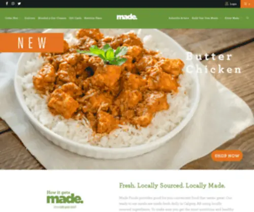 Madefoods.com(Madefoods) Screenshot