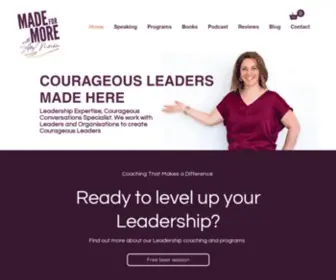 Madeformore.com.au(Leadership Executive Coaching) Screenshot