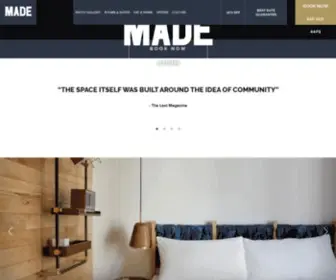 Madehotels.com(The MADE hotel) Screenshot
