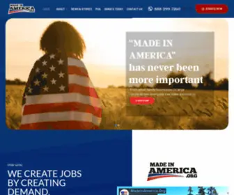 Madeinamerica.org(Nonprofit focused on driving economic development) Screenshot